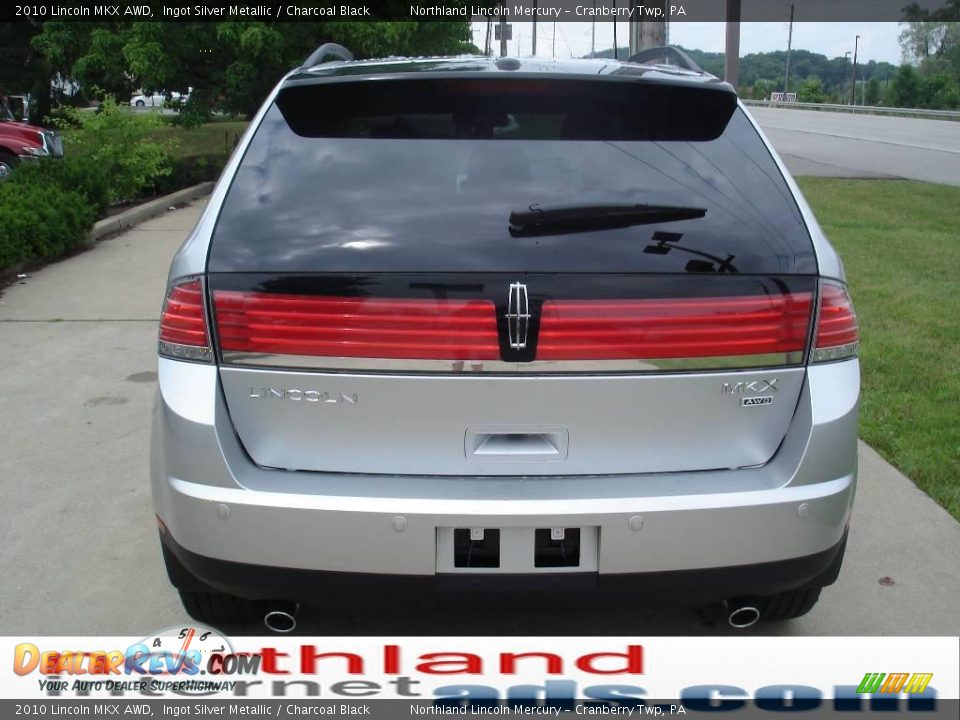 2010 Lincoln MKX AWD Ingot Silver Metallic / Charcoal Black Photo #3