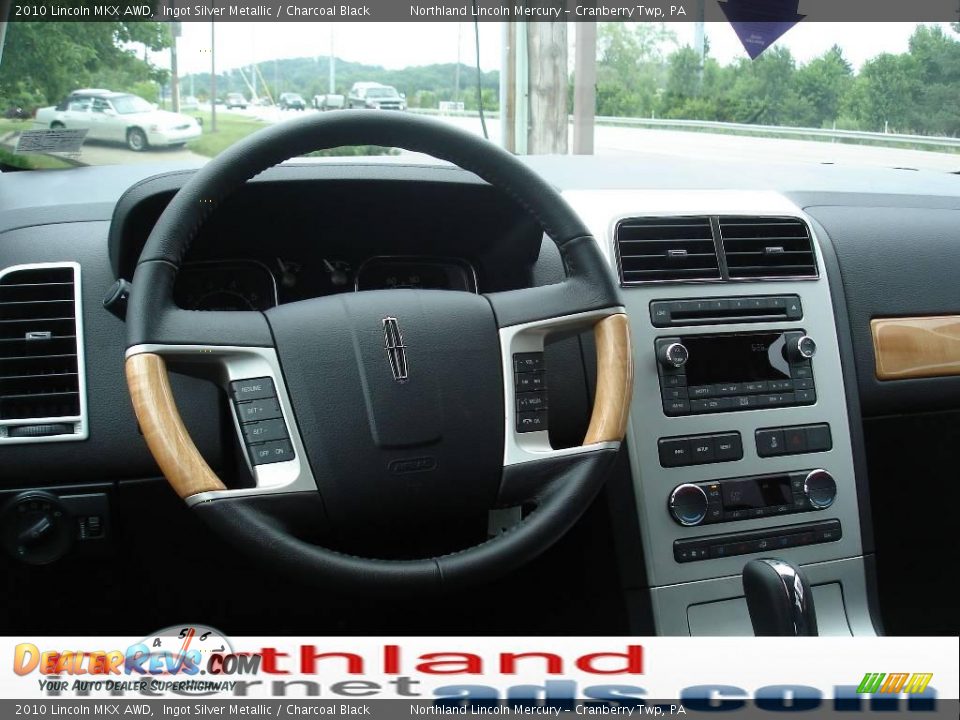 2010 Lincoln MKX AWD Ingot Silver Metallic / Charcoal Black Photo #10