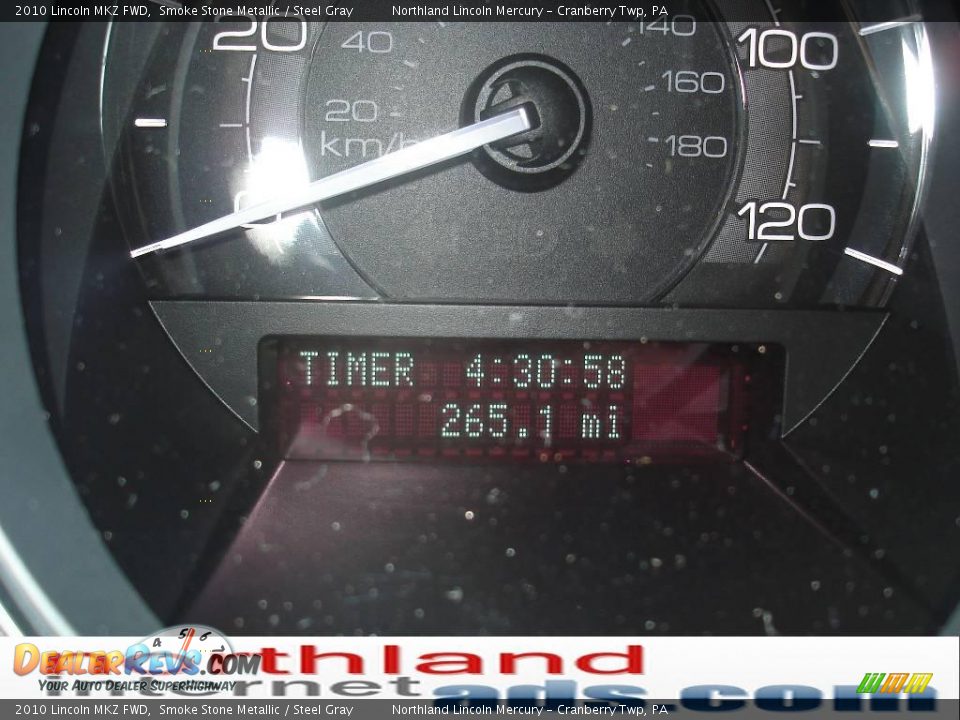 2010 Lincoln MKZ FWD Smoke Stone Metallic / Steel Gray Photo #20