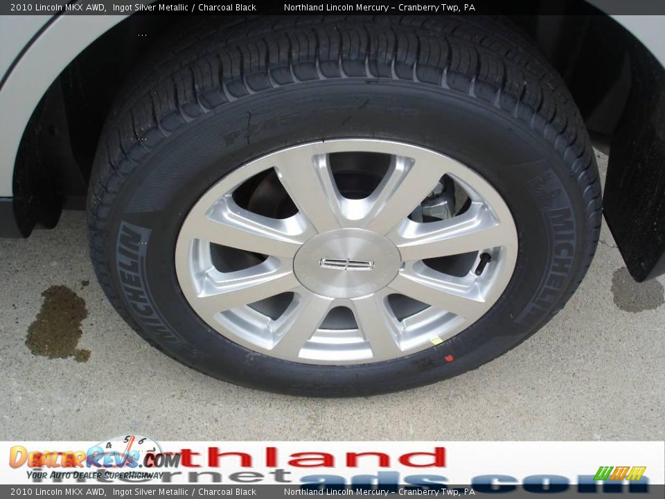 2010 Lincoln MKX AWD Ingot Silver Metallic / Charcoal Black Photo #13