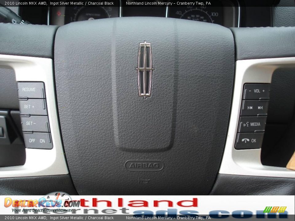 2010 Lincoln MKX AWD Ingot Silver Metallic / Charcoal Black Photo #19