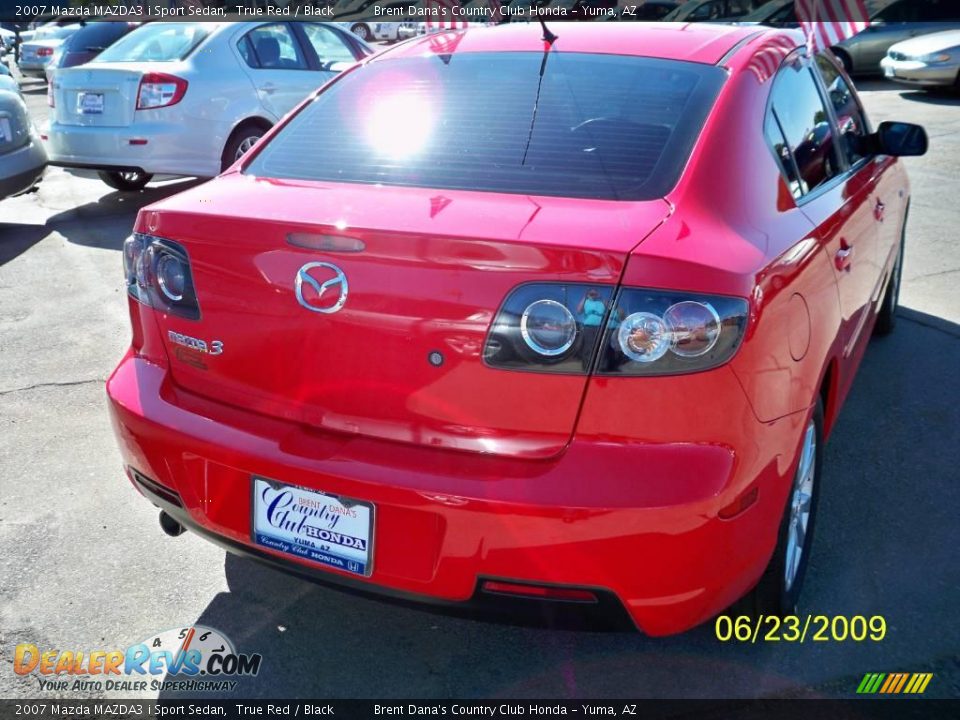 2007 Mazda MAZDA3 i Sport Sedan True Red / Black Photo #3