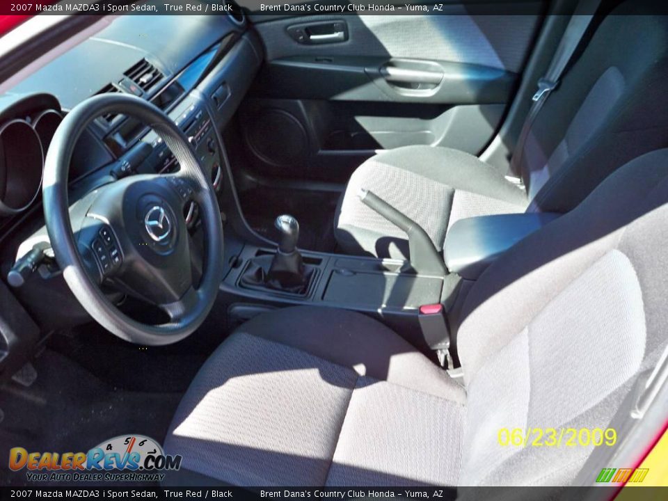 2007 Mazda MAZDA3 i Sport Sedan True Red / Black Photo #4