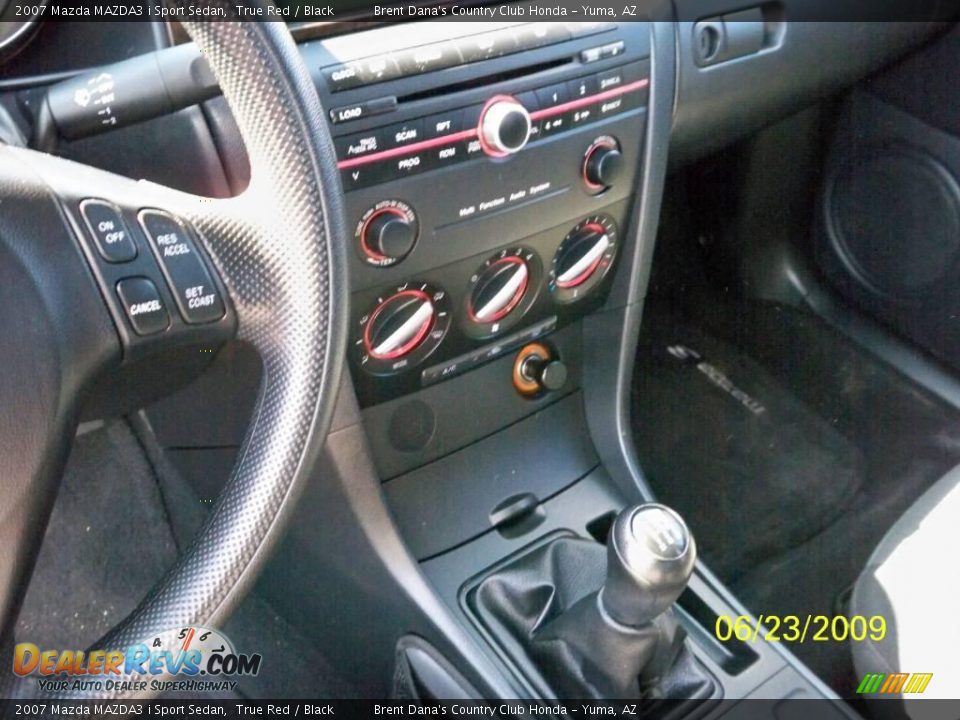 2007 Mazda MAZDA3 i Sport Sedan True Red / Black Photo #6