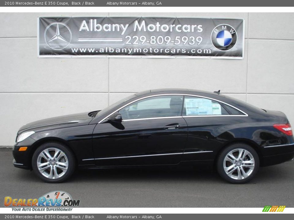 2010 Mercedes-Benz E 350 Coupe Black / Black Photo #1
