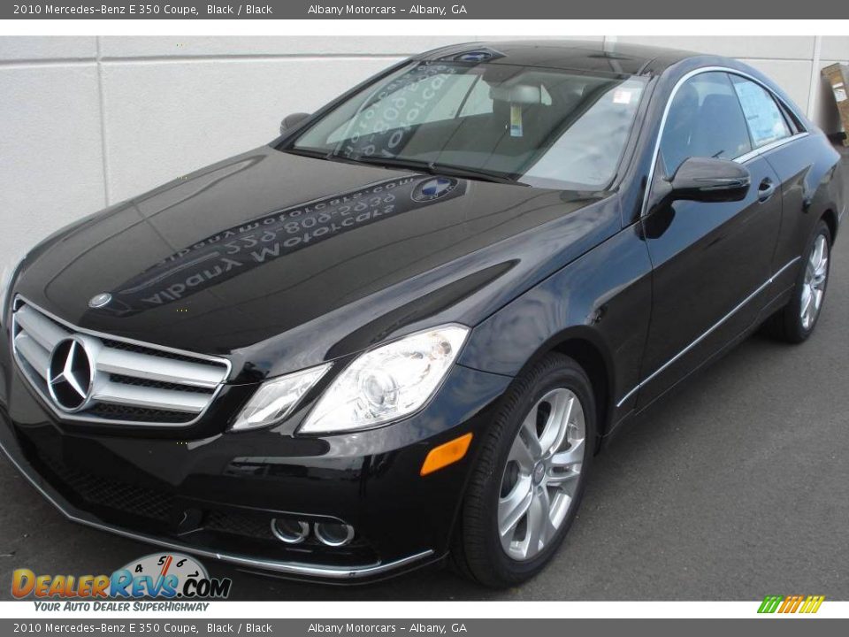 2010 Mercedes-Benz E 350 Coupe Black / Black Photo #3