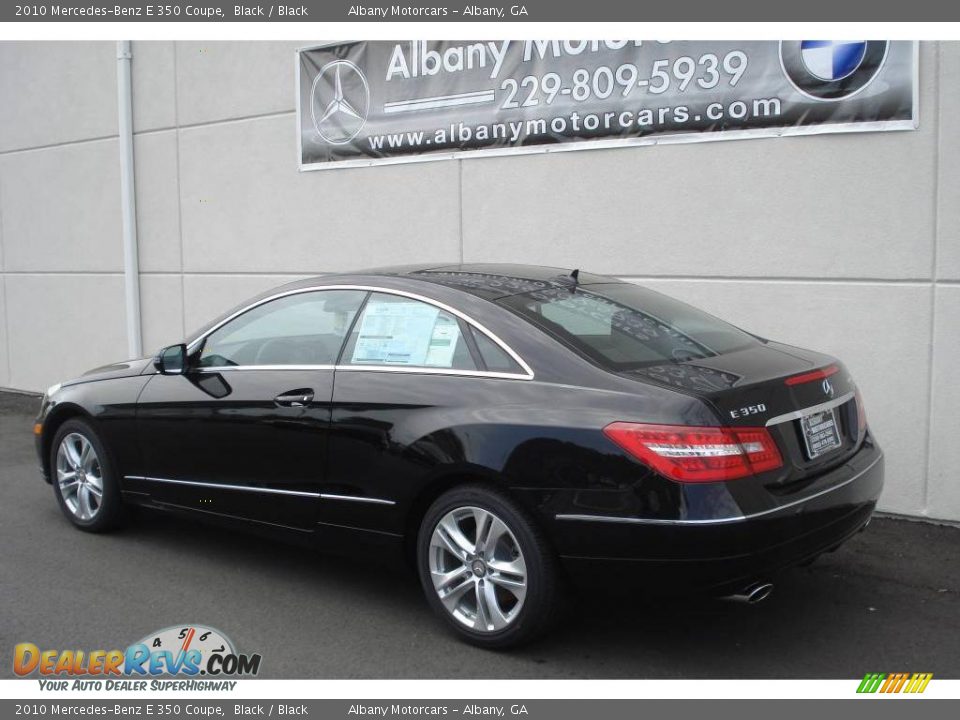 2010 Mercedes-Benz E 350 Coupe Black / Black Photo #4
