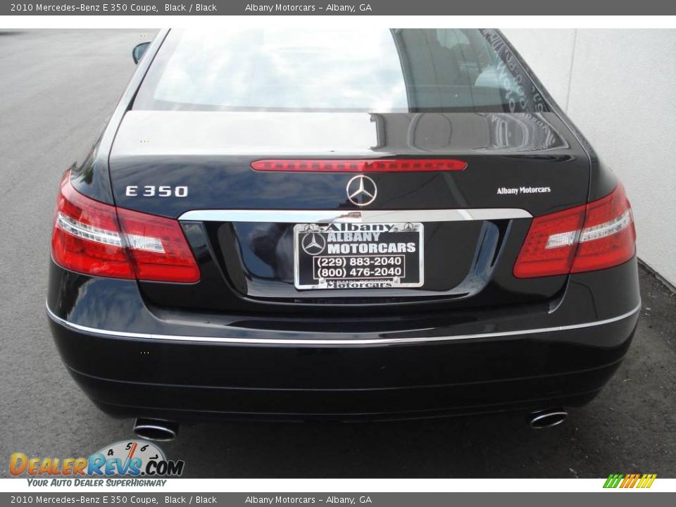 2010 Mercedes-Benz E 350 Coupe Black / Black Photo #5