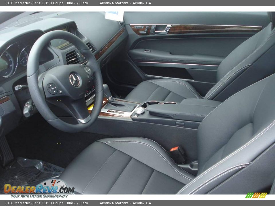 2010 Mercedes-Benz E 350 Coupe Black / Black Photo #7