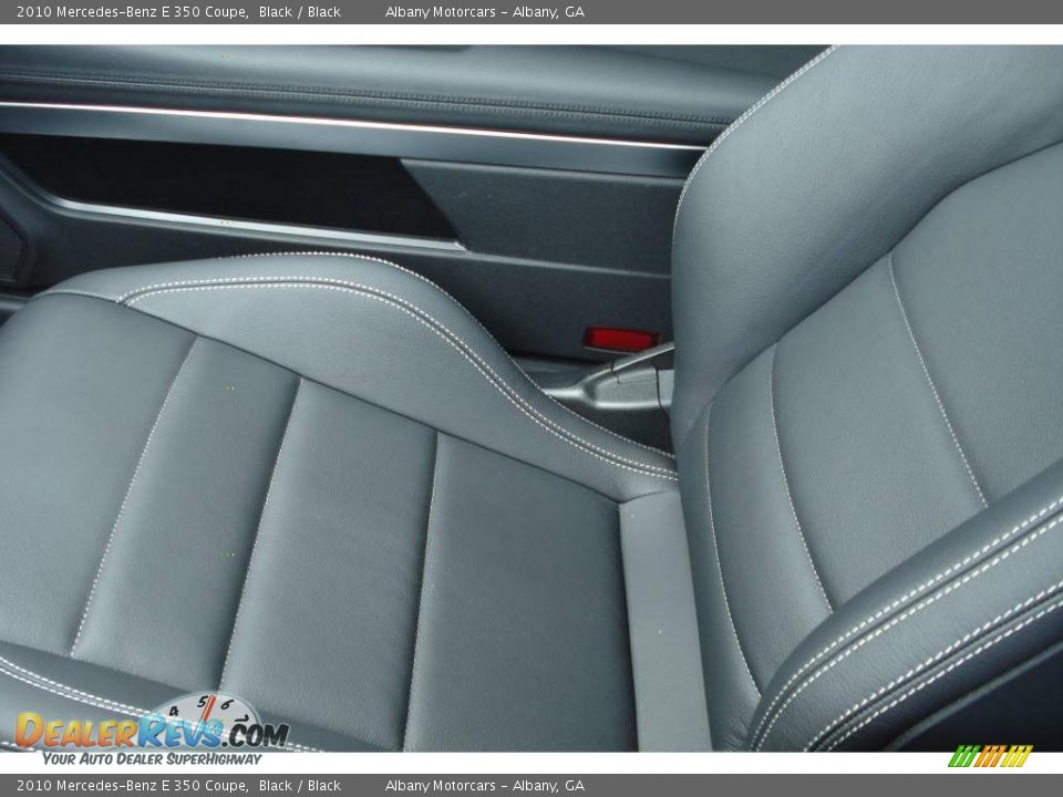2010 Mercedes-Benz E 350 Coupe Black / Black Photo #11