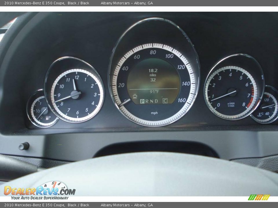 2010 Mercedes-Benz E 350 Coupe Black / Black Photo #15