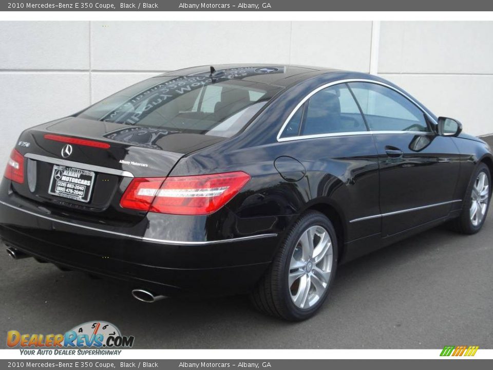 2010 Mercedes-Benz E 350 Coupe Black / Black Photo #21