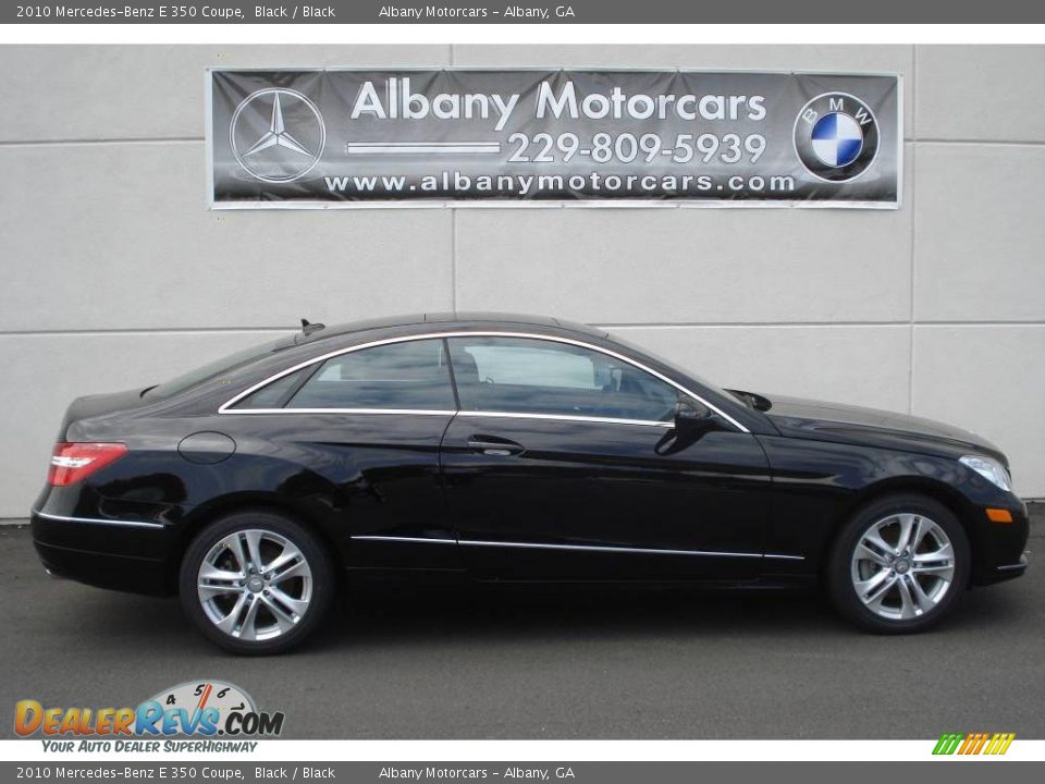 2010 Mercedes-Benz E 350 Coupe Black / Black Photo #22