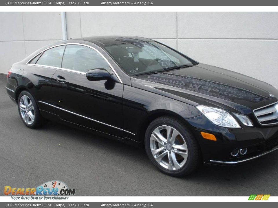 2010 Mercedes-Benz E 350 Coupe Black / Black Photo #23