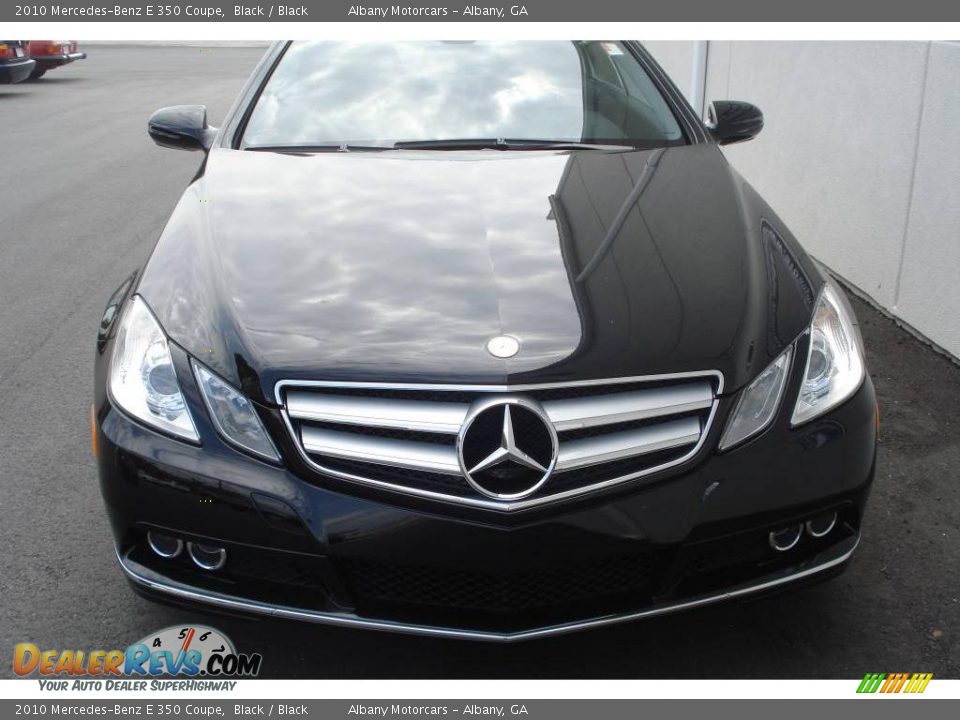 2010 Mercedes-Benz E 350 Coupe Black / Black Photo #24