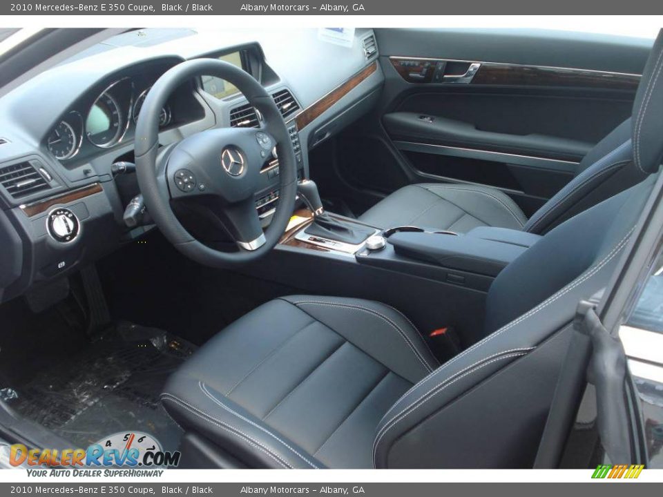 2010 Mercedes-Benz E 350 Coupe Black / Black Photo #26
