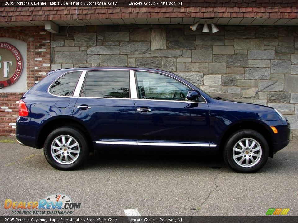 2005 Porsche Cayenne Lapis Blue Metallic / Stone/Steel Grey Photo #3