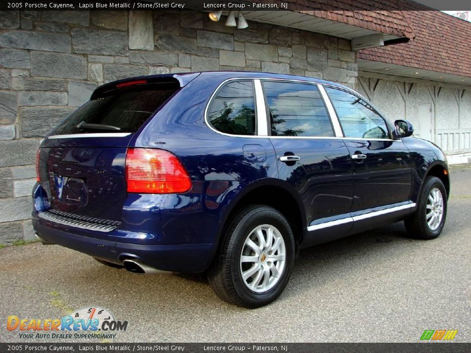 2005 Porsche Cayenne Lapis Blue Metallic / Stone/Steel Grey Photo #4