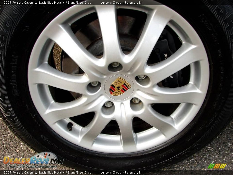 2005 Porsche Cayenne Lapis Blue Metallic / Stone/Steel Grey Photo #5