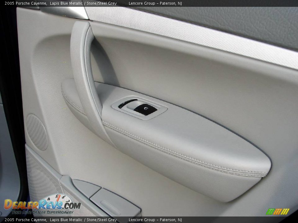 2005 Porsche Cayenne Lapis Blue Metallic / Stone/Steel Grey Photo #6