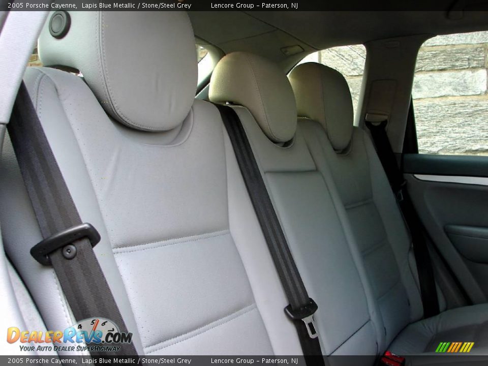2005 Porsche Cayenne Lapis Blue Metallic / Stone/Steel Grey Photo #8