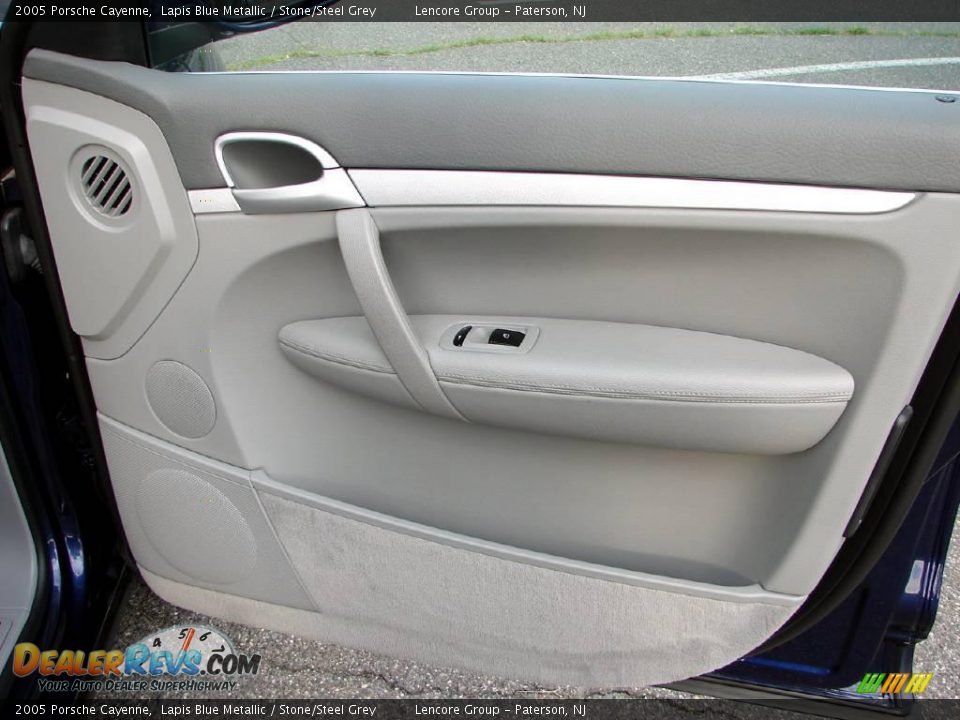 2005 Porsche Cayenne Lapis Blue Metallic / Stone/Steel Grey Photo #11