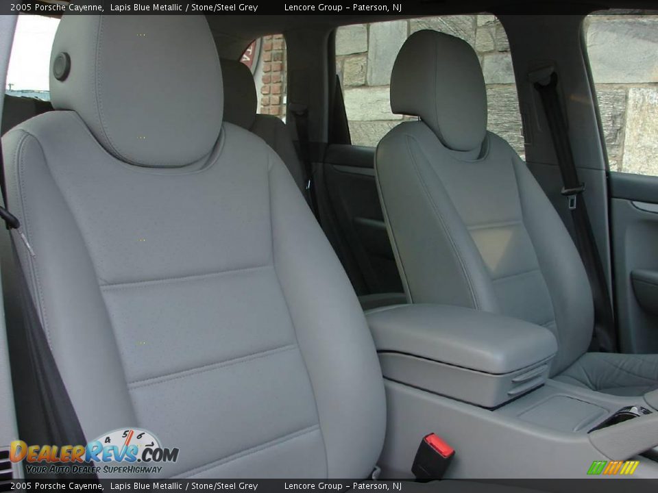 2005 Porsche Cayenne Lapis Blue Metallic / Stone/Steel Grey Photo #12