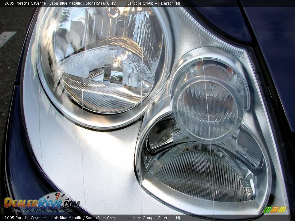 2005 Porsche Cayenne Lapis Blue Metallic / Stone/Steel Grey Photo #18