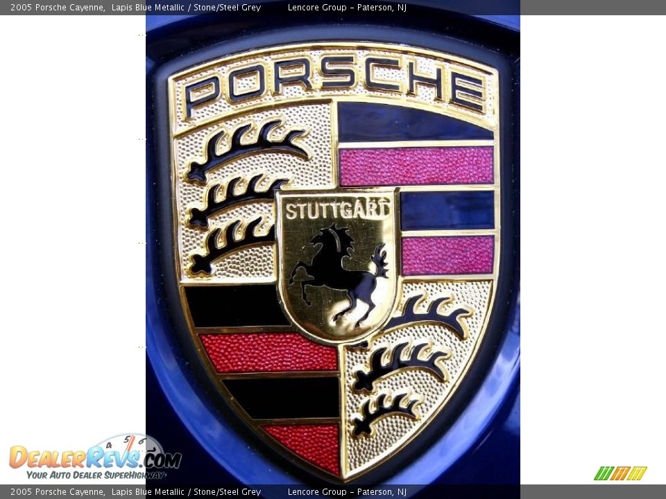 2005 Porsche Cayenne Lapis Blue Metallic / Stone/Steel Grey Photo #19