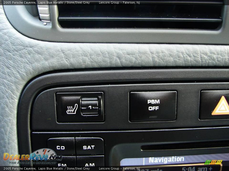 2005 Porsche Cayenne Lapis Blue Metallic / Stone/Steel Grey Photo #23
