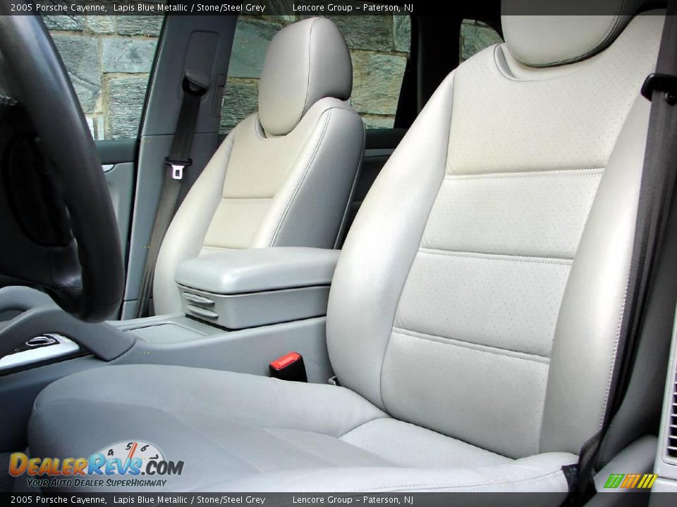 2005 Porsche Cayenne Lapis Blue Metallic / Stone/Steel Grey Photo #29