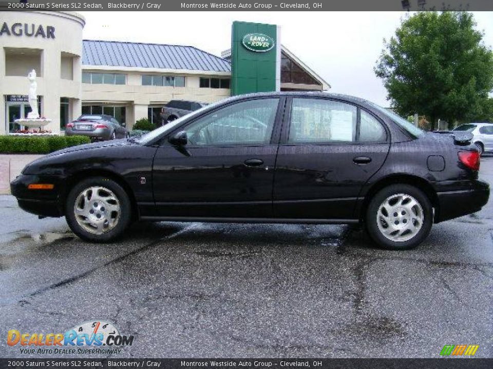 2000 Saturn S Series SL2 Sedan Blackberry / Gray Photo #2