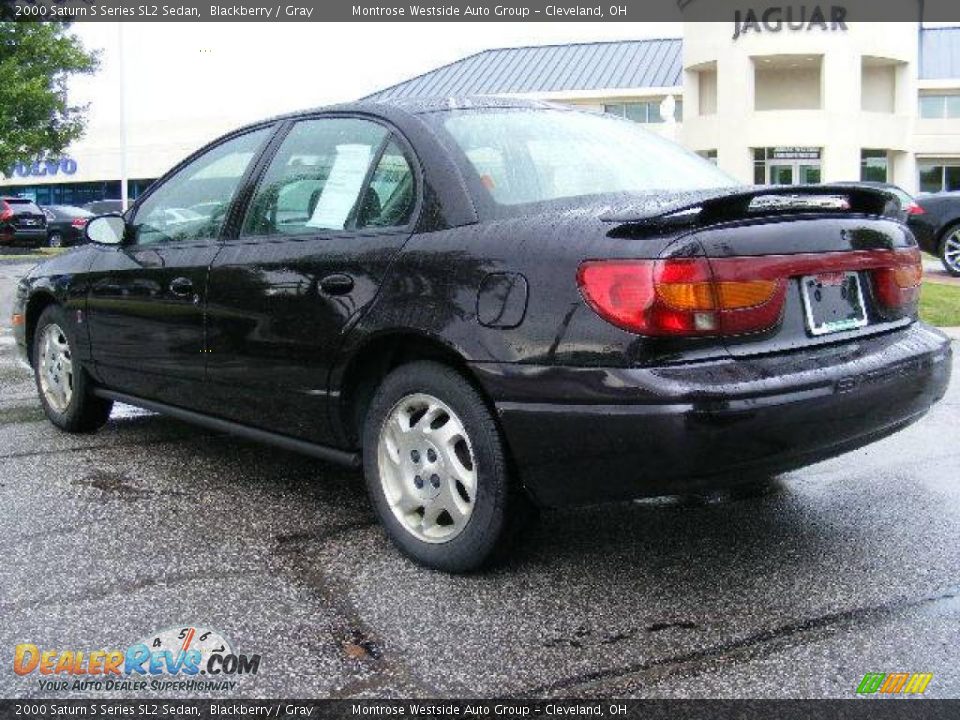 2000 Saturn S Series SL2 Sedan Blackberry / Gray Photo #3