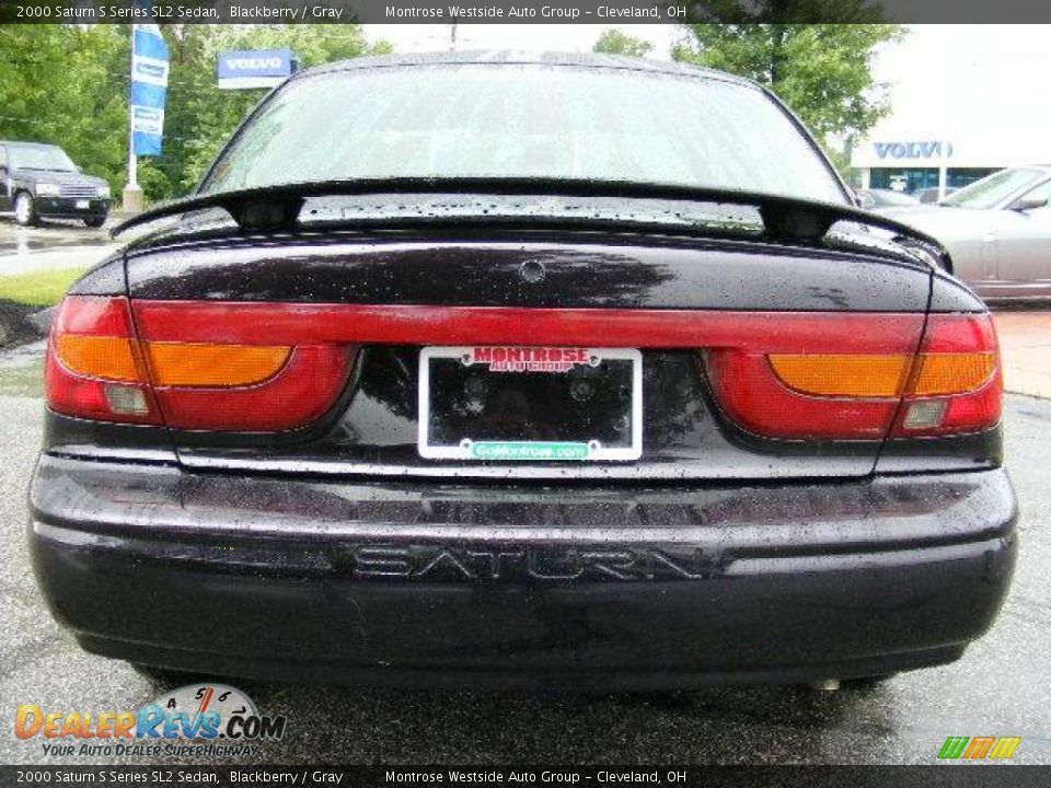 2000 Saturn S Series SL2 Sedan Blackberry / Gray Photo #4