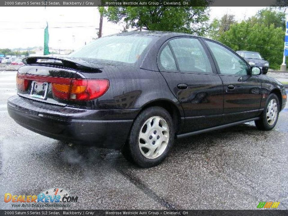 2000 Saturn S Series SL2 Sedan Blackberry / Gray Photo #5