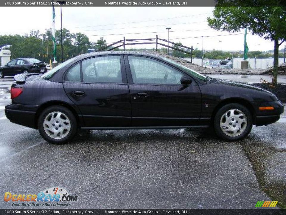 2000 Saturn S Series SL2 Sedan Blackberry / Gray Photo #6