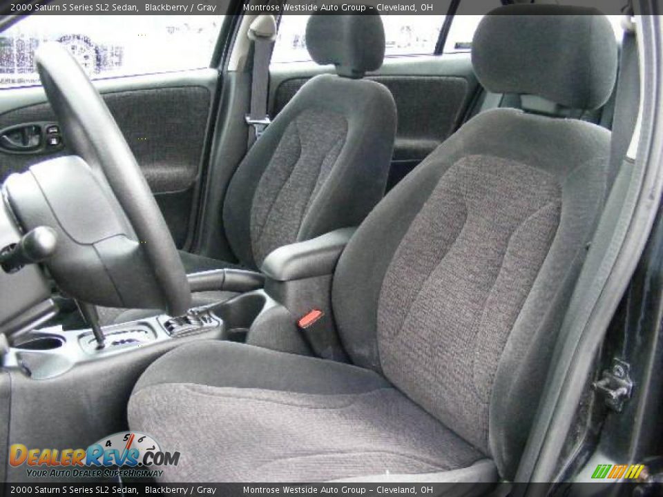 2000 Saturn S Series SL2 Sedan Blackberry / Gray Photo #9