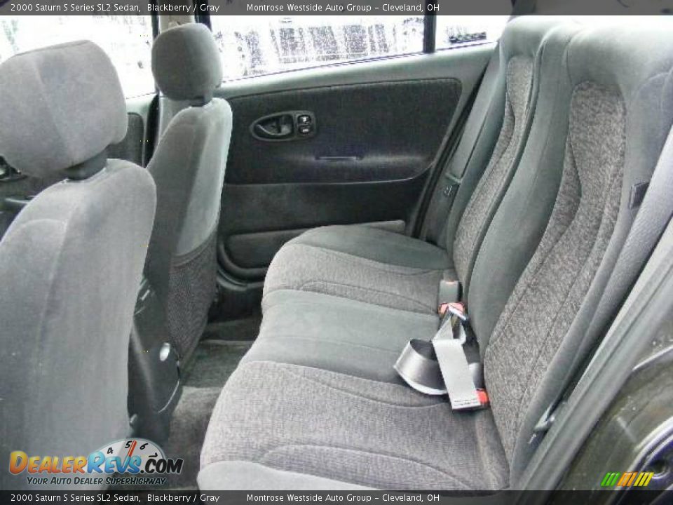 2000 Saturn S Series SL2 Sedan Blackberry / Gray Photo #11