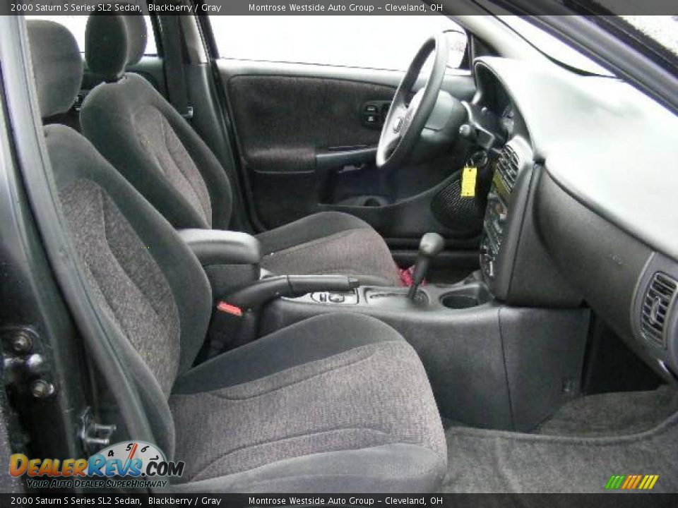 2000 Saturn S Series SL2 Sedan Blackberry / Gray Photo #13