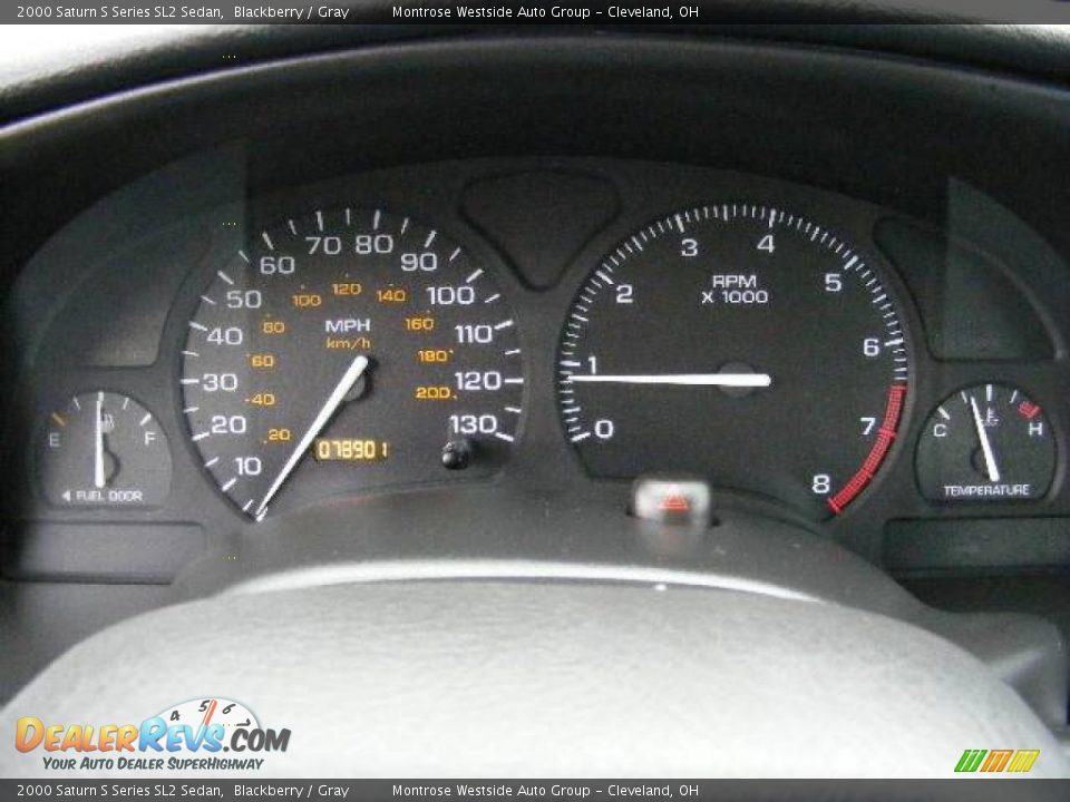 2000 Saturn S Series SL2 Sedan Blackberry / Gray Photo #17