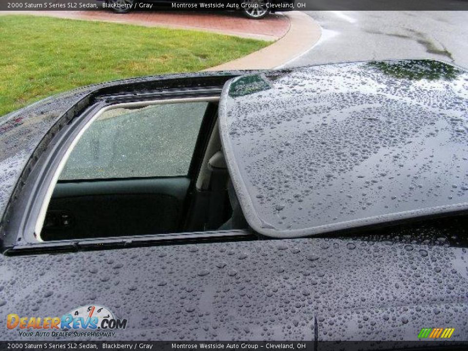 2000 Saturn S Series SL2 Sedan Blackberry / Gray Photo #25