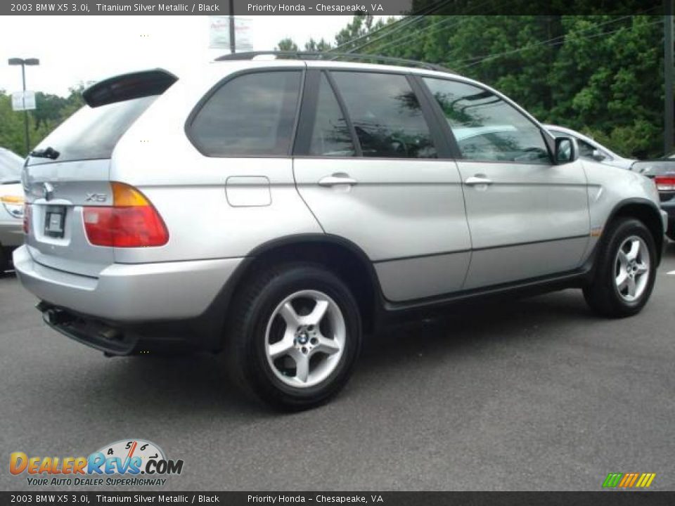 2003 BMW X5 3.0i Titanium Silver Metallic / Black Photo #5