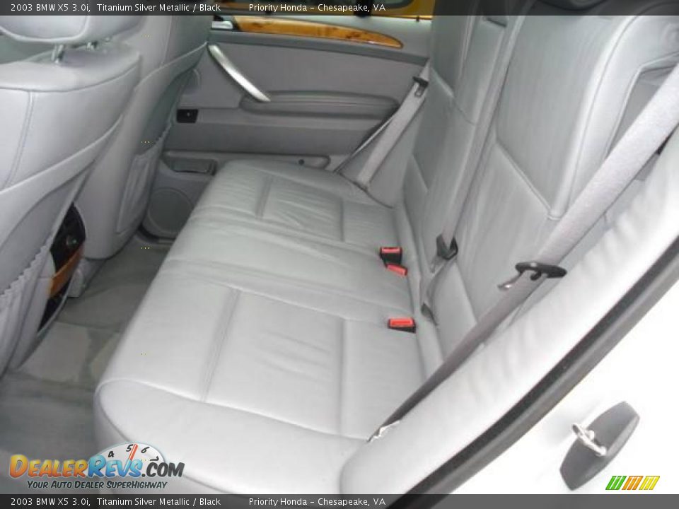 2003 BMW X5 3.0i Titanium Silver Metallic / Black Photo #11
