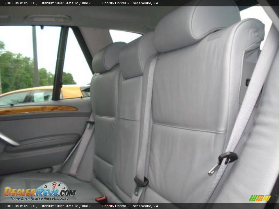 2003 BMW X5 3.0i Titanium Silver Metallic / Black Photo #12