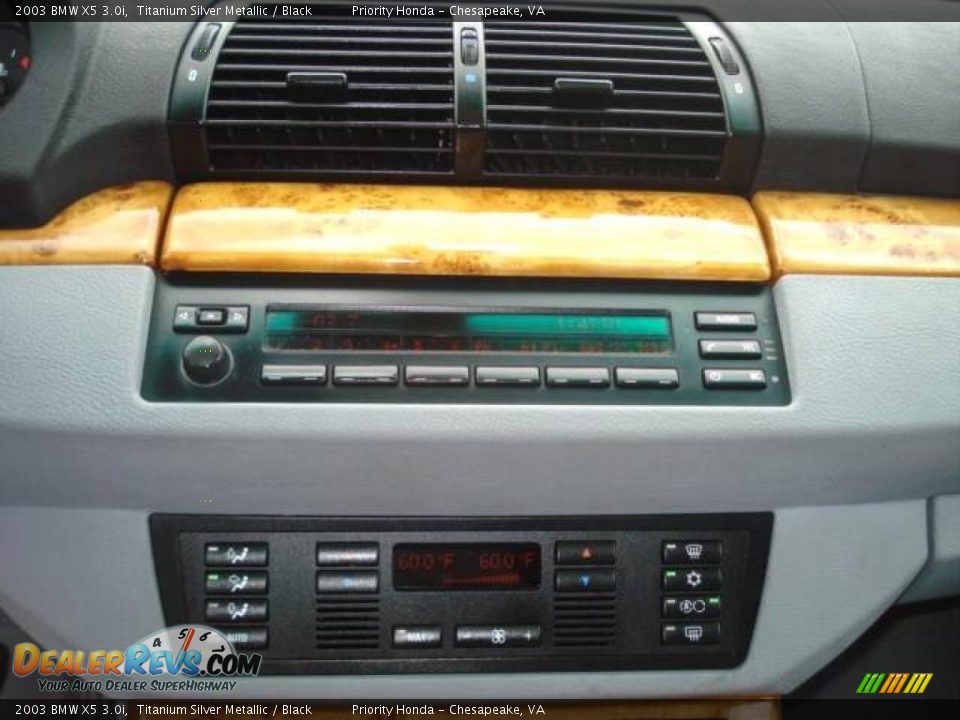 2003 BMW X5 3.0i Titanium Silver Metallic / Black Photo #19