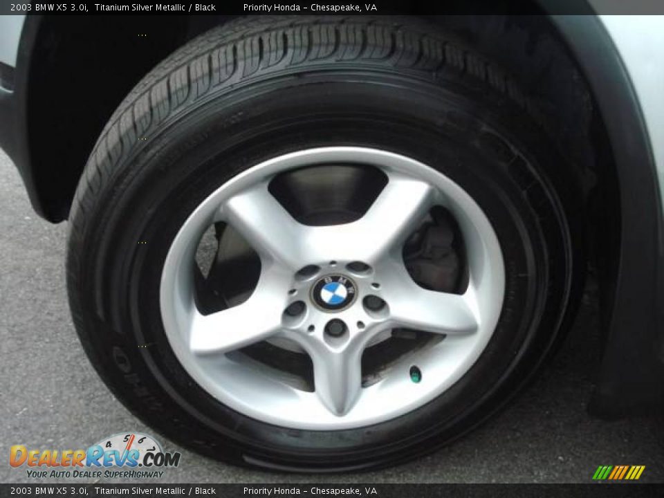 2003 BMW X5 3.0i Titanium Silver Metallic / Black Photo #23