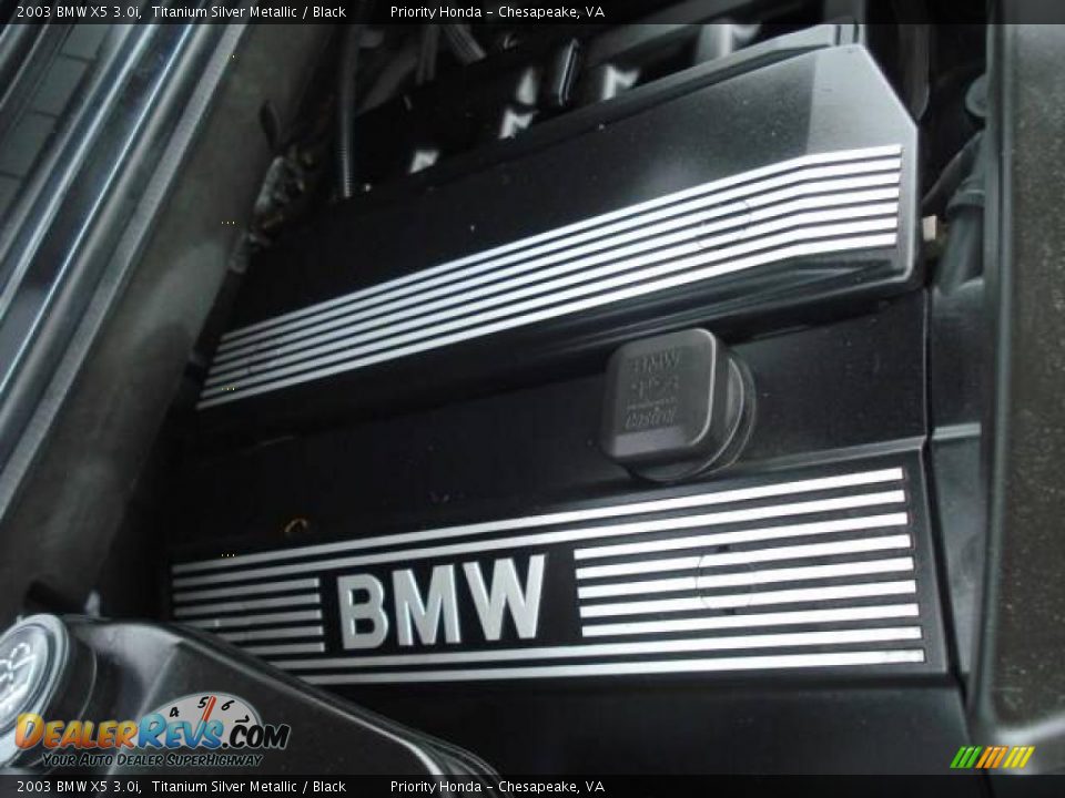 2003 BMW X5 3.0i Titanium Silver Metallic / Black Photo #26
