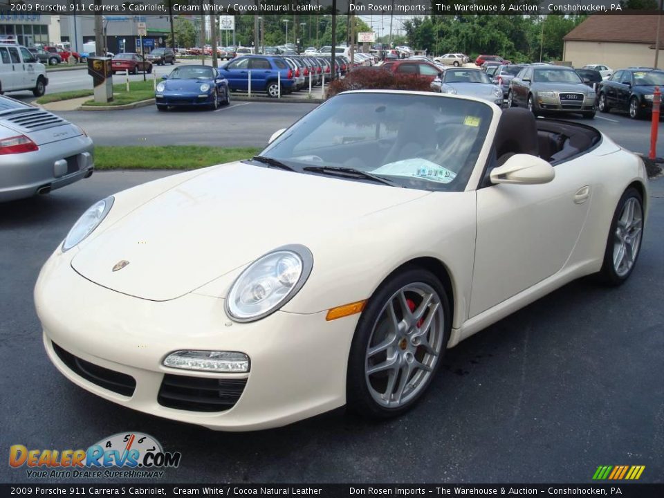 2009 Porsche 911 Carrera S Cabriolet Cream White / Cocoa Natural Leather Photo #1