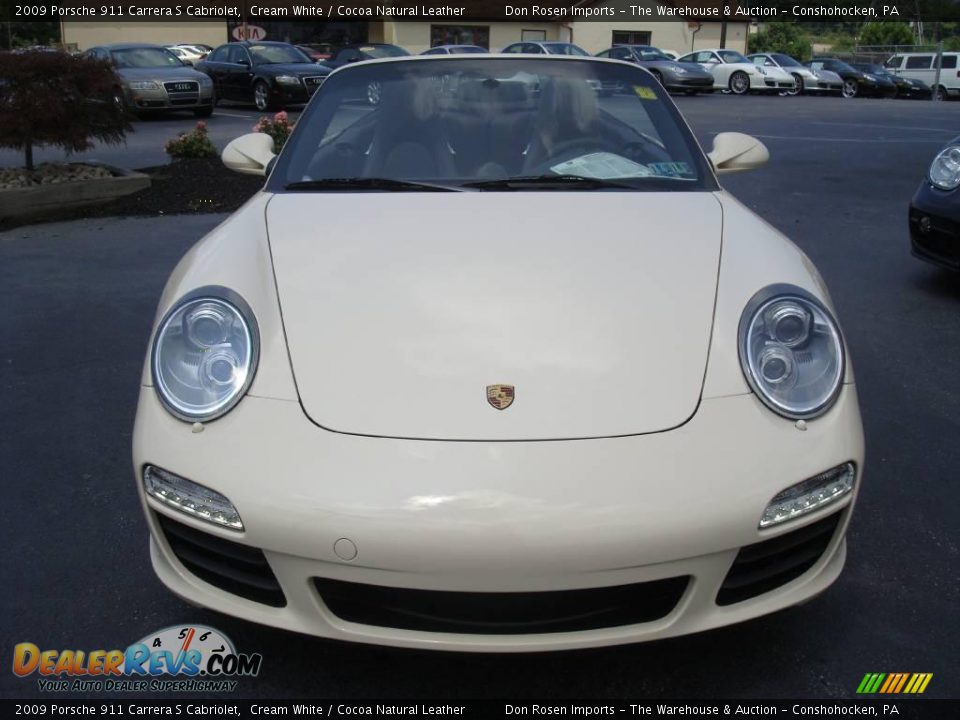 2009 Porsche 911 Carrera S Cabriolet Cream White / Cocoa Natural Leather Photo #3