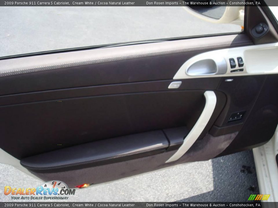 2009 Porsche 911 Carrera S Cabriolet Cream White / Cocoa Natural Leather Photo #13